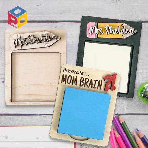 Khay giữ giấy ghi chú WSH01 - Wooden Sticky Note Holde