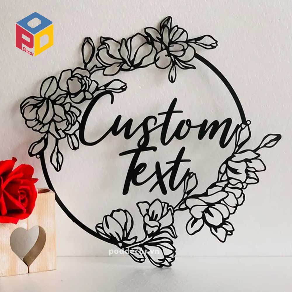 Báng trang trí MRD02 dùng cho nhà hàng quán ăn bằng kim loại