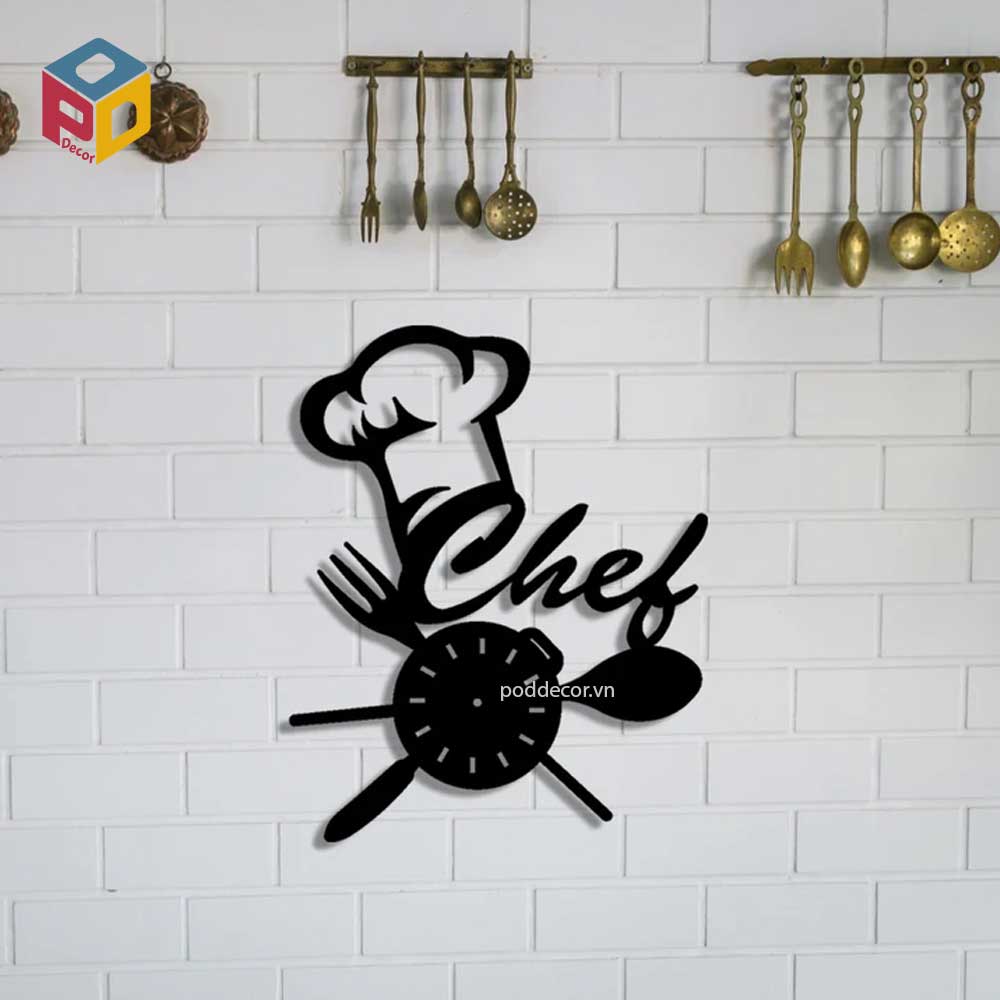 Bảng trang trí nhà bếp MRD06 chất liệu kim loại