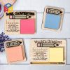 Wooden Sticky Note Holde khay giữ giấy ghi chú