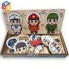 Đồ chơi ráp hình Bộ sưu tập đồng phục các ngành nghề Children's puzzle toys Collection of professional uniforms PT03-2