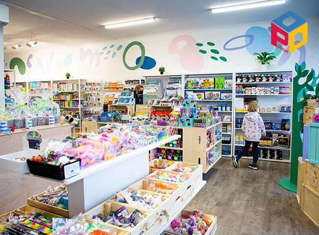 Một không gian của shop đồ chơi trẻ em