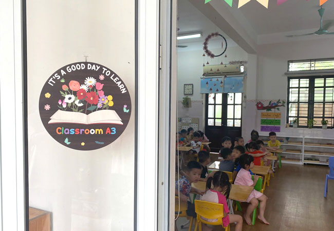 Biển lớp học mầm non