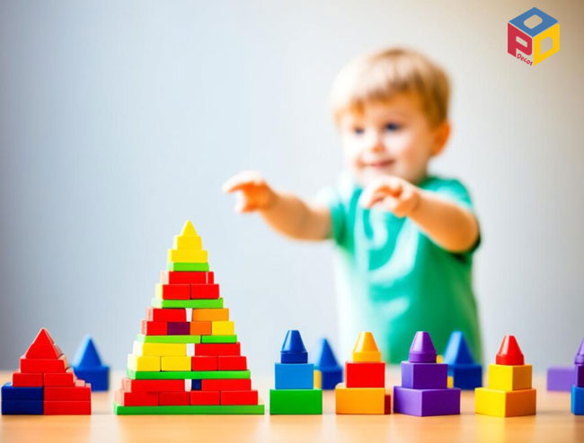 Đồ chơi giáo dục sớm là đồ chơi kích thích các giang quan thu hút trẻ tham gia học tập