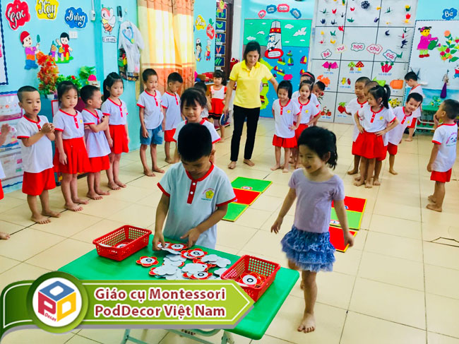 Bé với trò chơi chữ cái o, ô, ơ. - Trường mn Đa Mai Bắc Giang