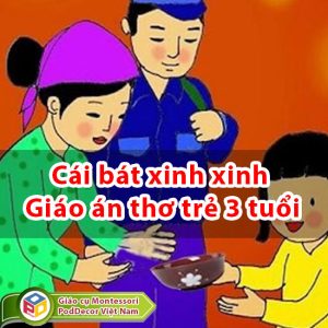 Cái bát xinh xinh Giáo án thơ trẻ 3 tuổi