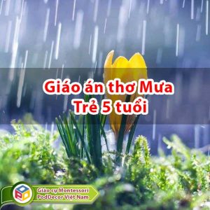 Giáo án bài thơ Mưa trẻ 5 tuổi