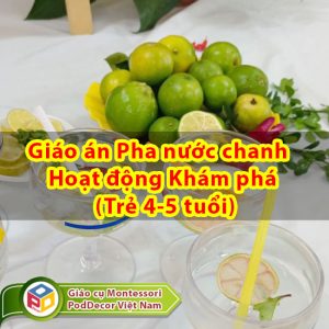 Pha nước chanh Giáo án Hoạt động Khám phá (Trẻ 4-5 tuổi)