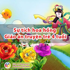 Sự tích hoa hồng Giáo án truyện trẻ 4 tuổi