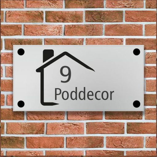 Biển số nhà inox SHN06