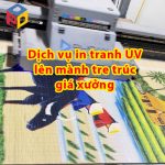 Dịch vụ in tranh UV lên mành tre trúc giá xưởng tại Hà Nội