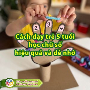 Cách dạy trẻ 5 tuổi học chữ số hiệu quả và dễ nhớ