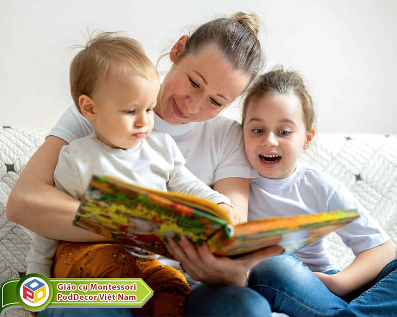 Mốn phát triền ngôn ngữ cho trẻ cần đọc sách kể truyện cho bé mỗi ngày
