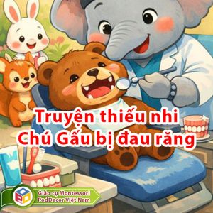 Truyện thiếu nhi: Chú Gấu bị đau răng