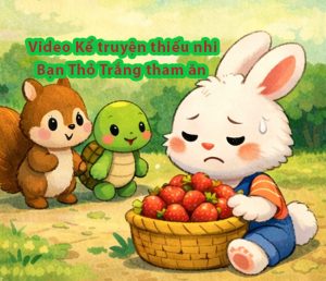 Kể truyện thiếu nhi Bạn thỏ trắng tham ăn